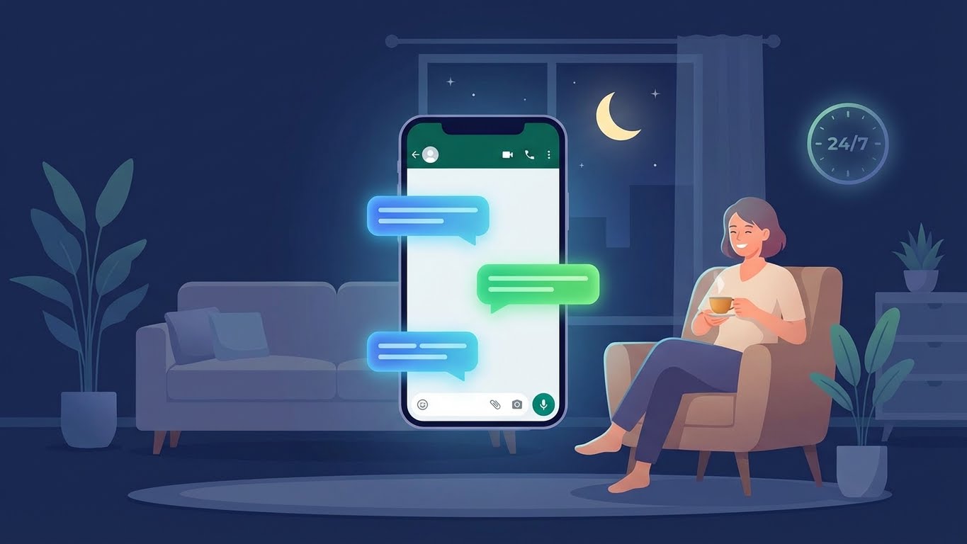 Atendimento 24/7 no WhatsApp com chatbot de IA