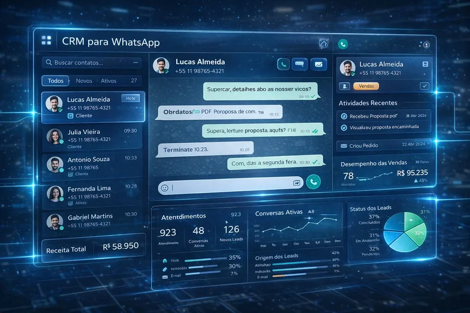 Como organizar vendas em um CRM para WhatsApp