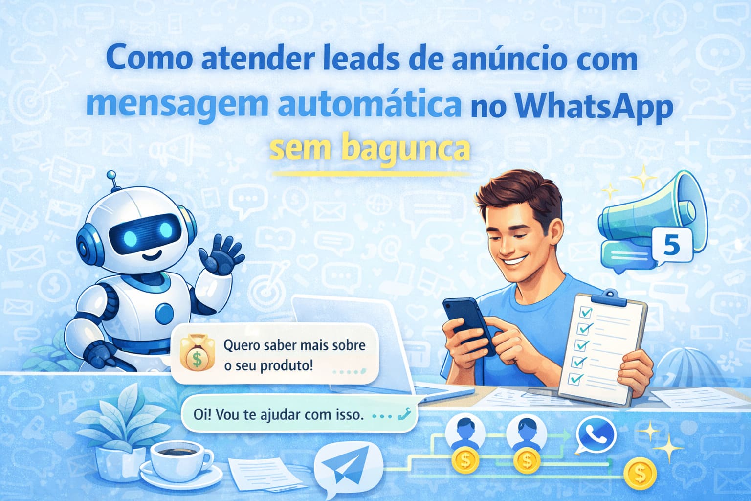 Como escrever mensagem automática no WhatsApp sem parecer robô