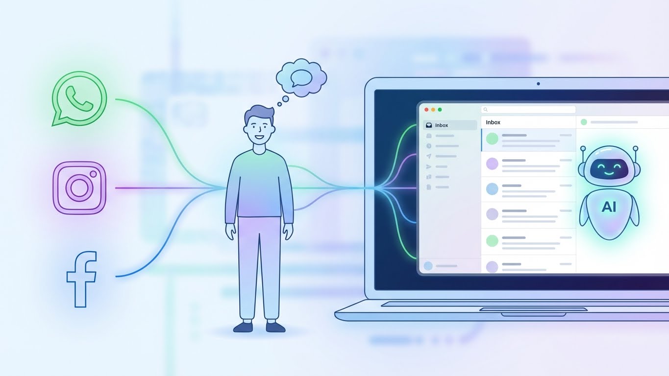 Omnichannel com IA: WhatsApp, Instagram e Facebook