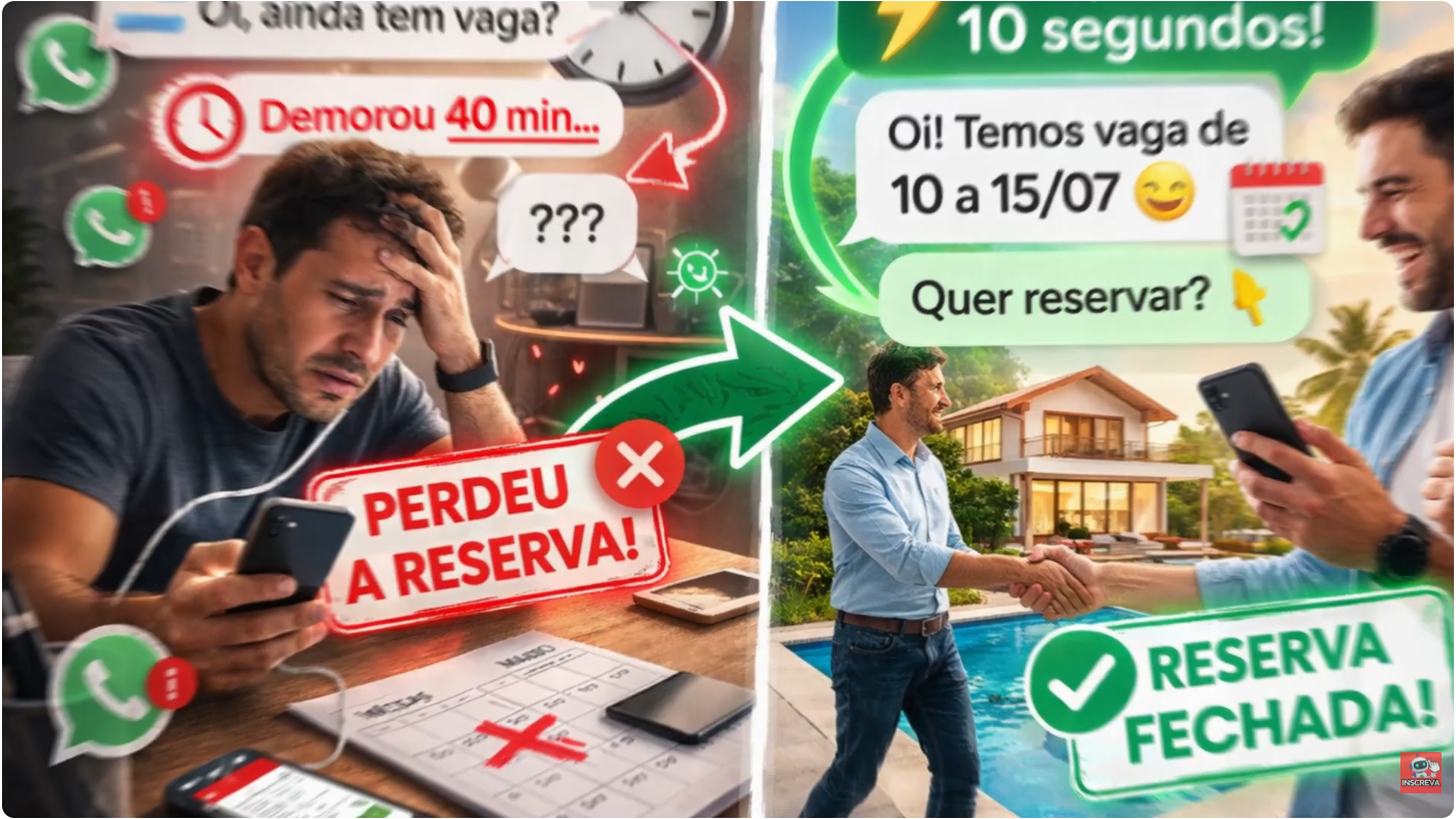 Antes da IA: gargalo no atendimento e demora para confirmar disponibilidade